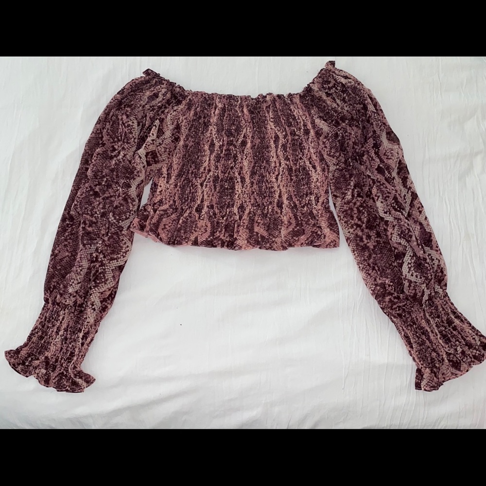 Snakeskin top